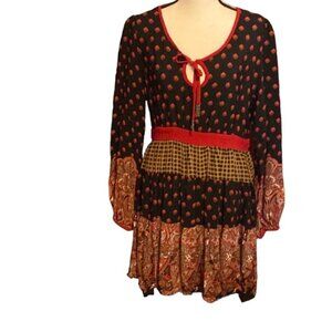 💜💜 Ladies Super Cute Elastic Waist PullOver Dress Size 14